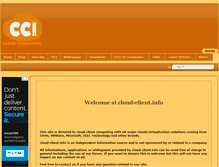 Tablet Screenshot of cloud-client.info