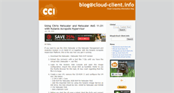 Desktop Screenshot of blog.cloud-client.info