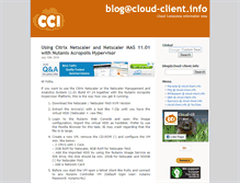 Tablet Screenshot of blog.cloud-client.info